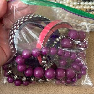 Grab Bag - Wearable Purple and Pink Mixed Jewelry